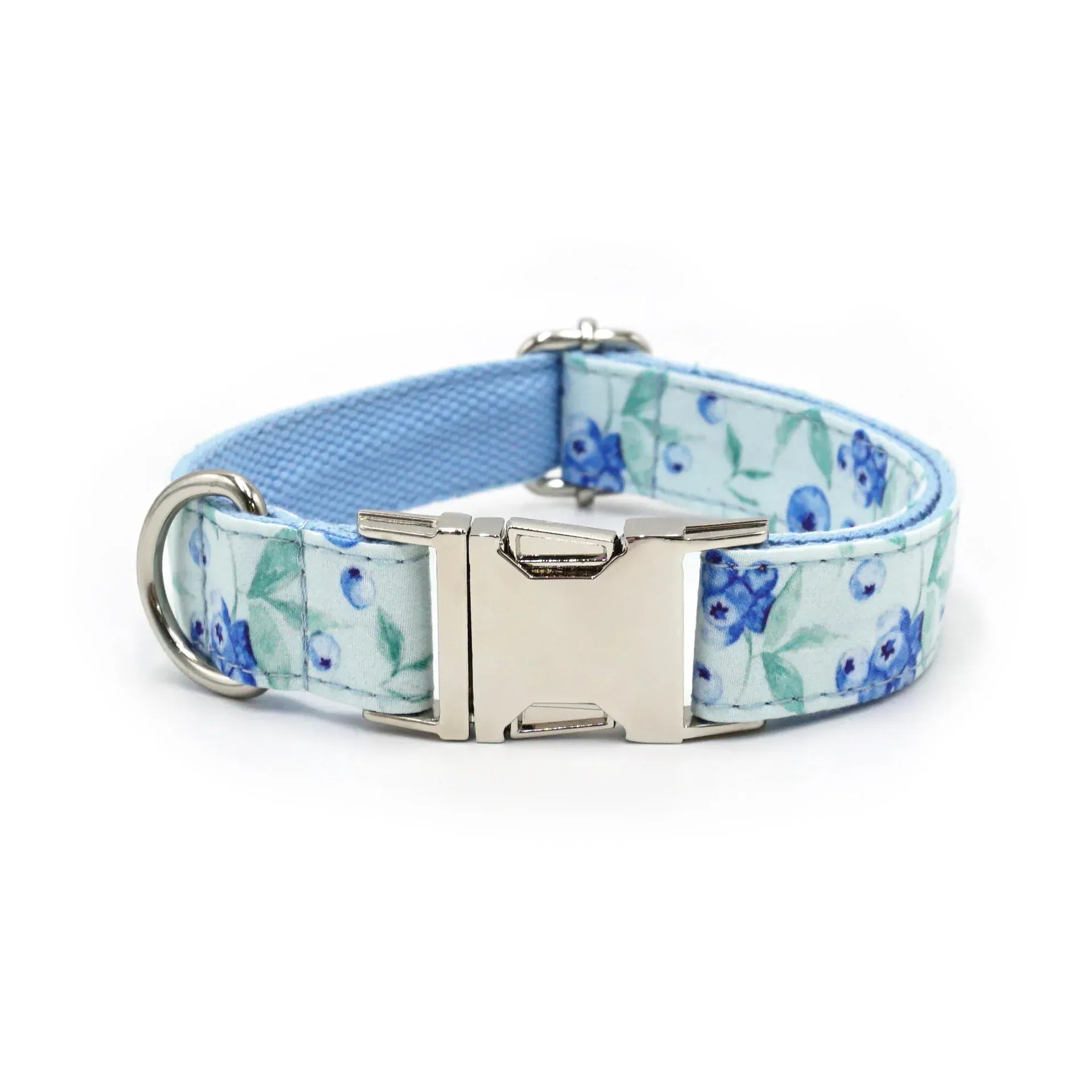 Multi Personalized Print Floral Cotton Adjustable Dog Collars -  Engravable