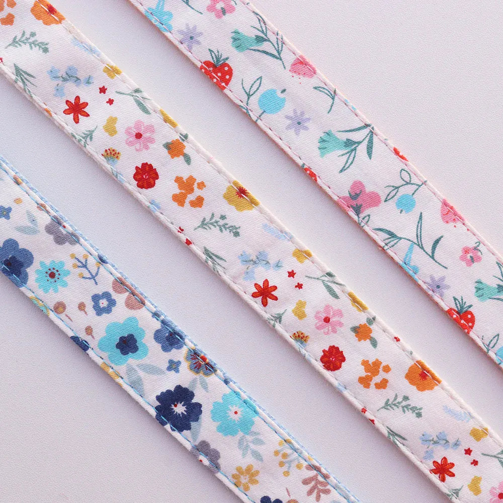 Floral Print Collar Leash Set