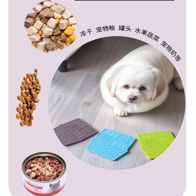 Dog Licking Pad – Slow Feeder & Calming Suction Mat for Dogs and Cats