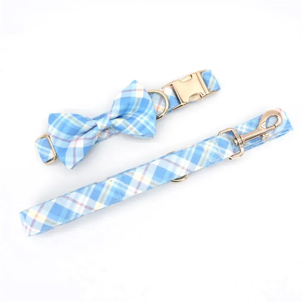 DDPaws  Designed Blue Rose Plaid Set [Made-to-Order]