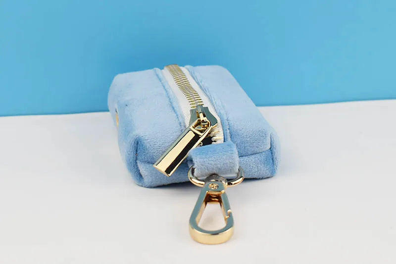 Blue Velvet Personalized Dog Collar, Leash & Harness Set