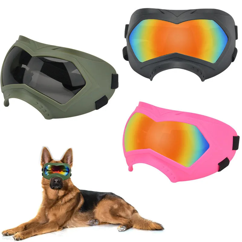 Large Dog Sunglasses – Adjustable Goggles for Medium & Large Dogs