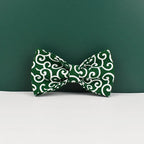 Green Soft Cotton Personalized Dog Collar, Leash & Harness Set