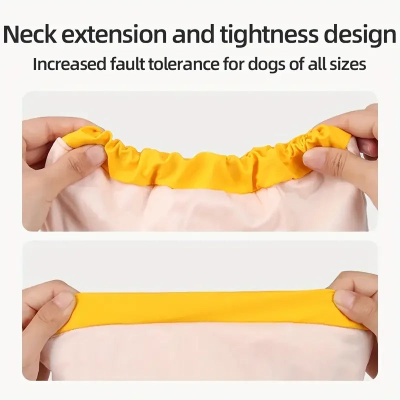 Fashionable Hooded Dog Raincoat – Reflective Cape-Style Waterproof Coat