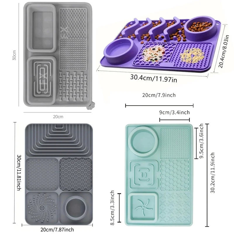 Dog Licking Pad – Slow Feeder & Calming Suction Mat for Dogs and Cats