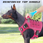 Adjustable Tactical Dog Harness – No-Pull Reflective Military Vest for Large Dogs