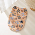 Flannel Dog Vest – Soft Paw Print Pet Clothes for Small & Medium Dogs