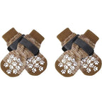 Anti-Slip Dog Socks with Adjustable Straps – 4Pcs Set for Indoor Paw Protection