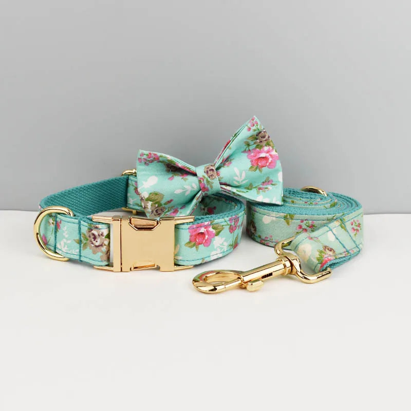 Personalized Dog Collar, Leash & Harness Set