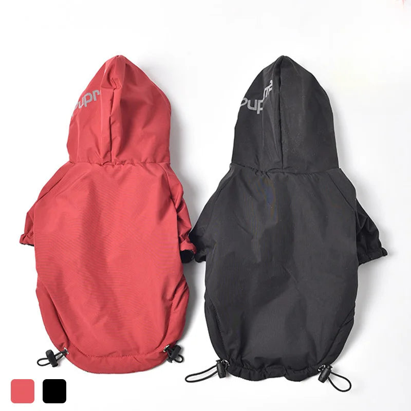 Waterproof Winter Dog Coat with Hood – Warm Reflective Jacket for Small Dogs