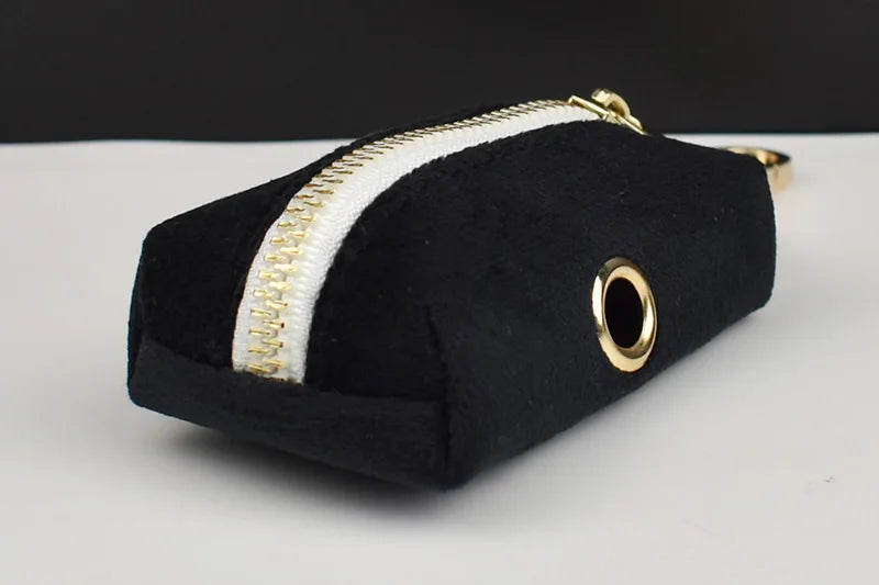 Black Velvet Personalized Dog Collar, Leash & Harness Set