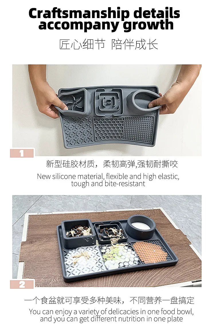 Dog Licking Pad – Slow Feeder & Calming Suction Mat for Dogs and Cats