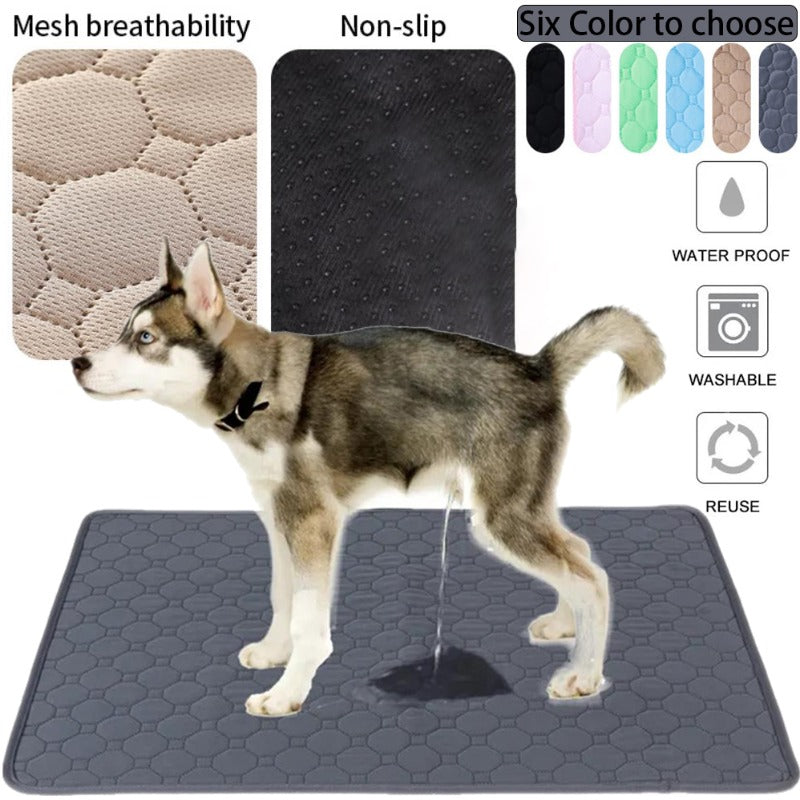 Reusable Waterproof Dog Pee Pad – Washable Absorbent Pet Training Mat