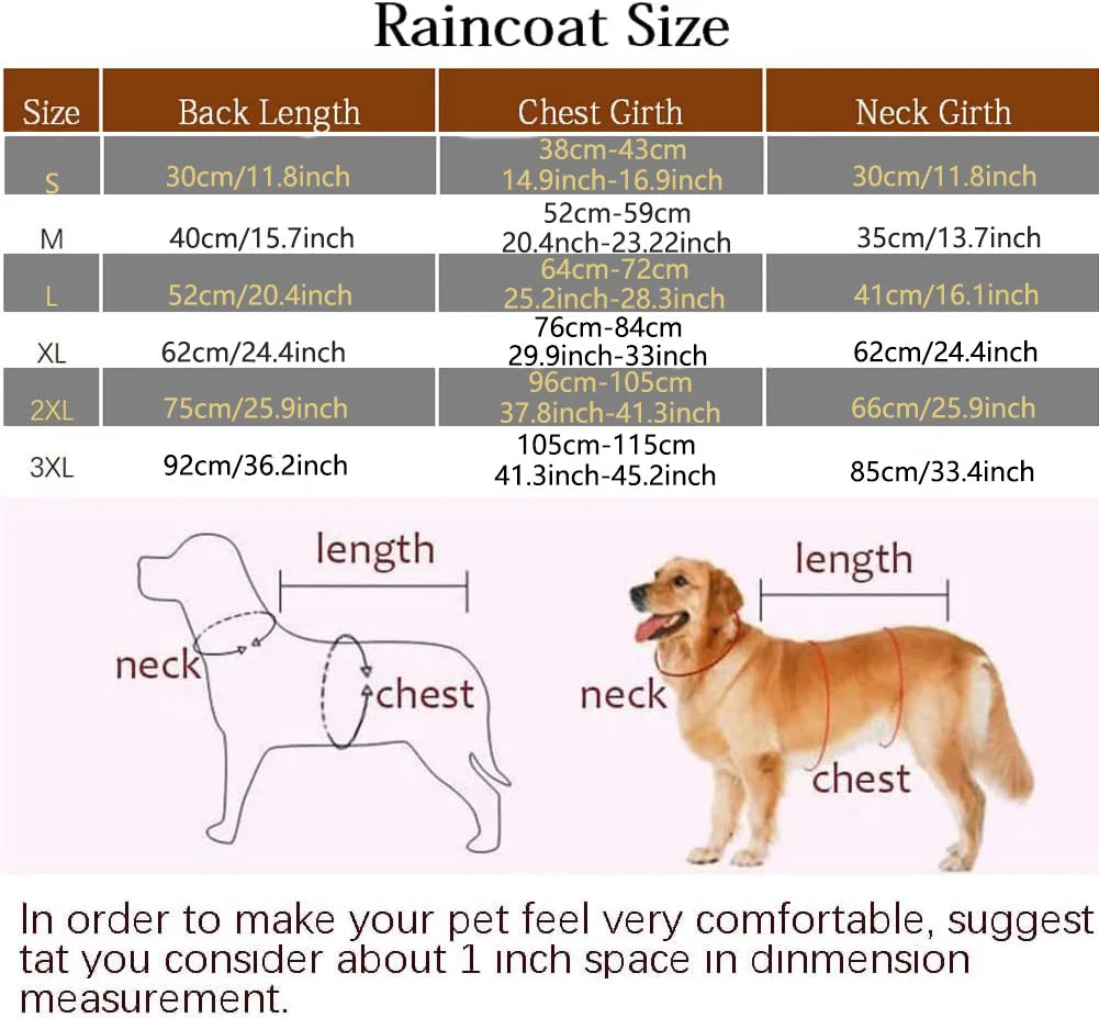 Fashionable Hooded Dog Raincoat – Reflective Cape-Style Waterproof Coat
