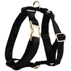 Black Satin Wedding Dog Collar Leash and Harness Set