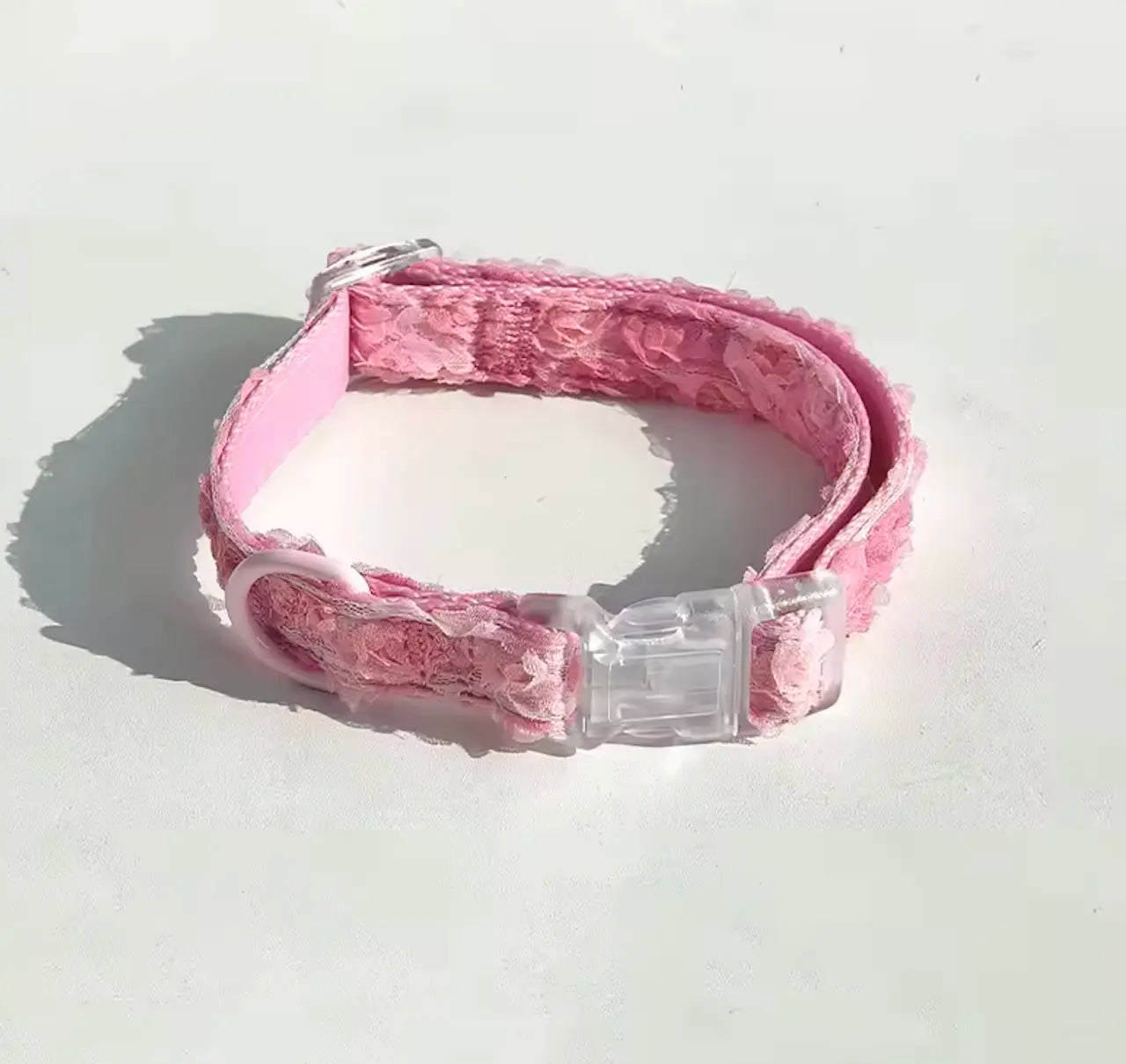 Valentine Rose Dog Harness, Collar & Leash Set – Floral Puppy Walking Set