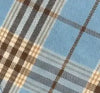 Designed Blue Brown Plaid Dog Vest Set