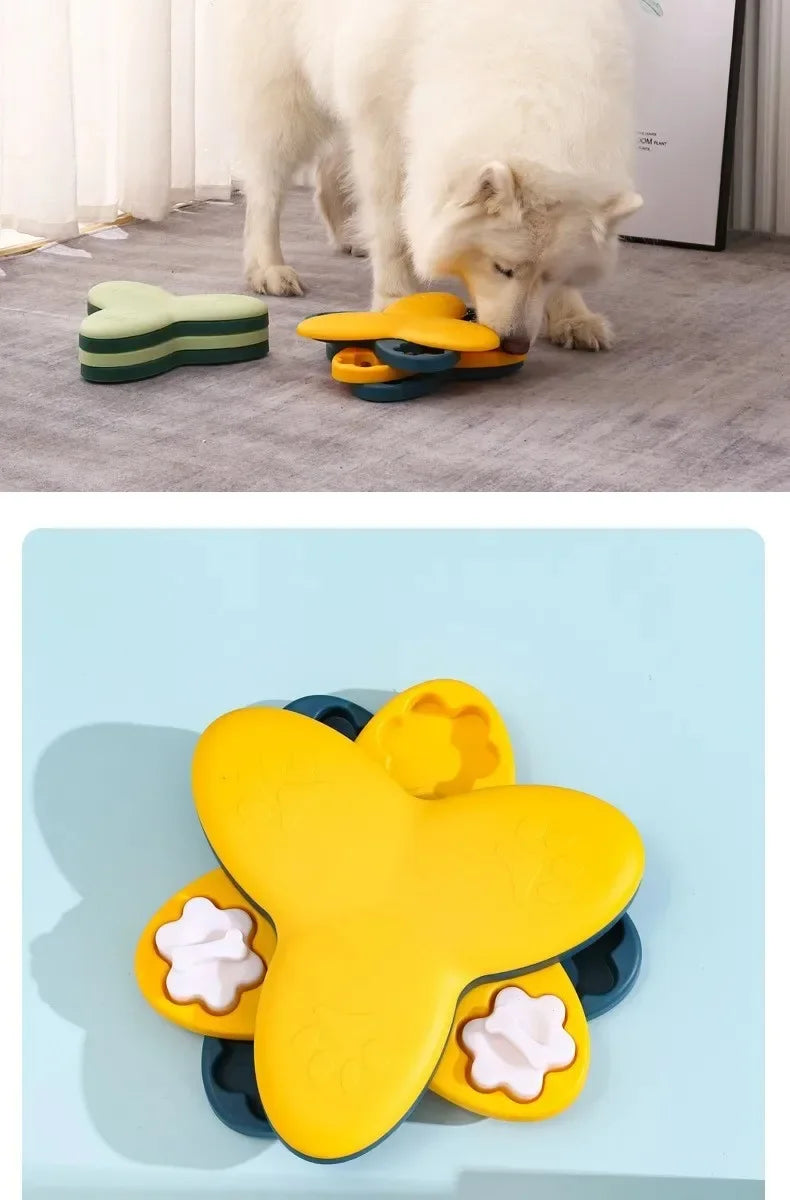 Interactive Dog Puzzle Feeder – Slow Feeding Treat Dispenser Toy for Dogs & Cats