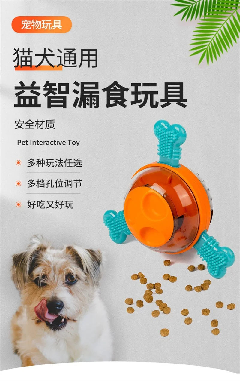 UFO-Shaped Tumbler Toy – Interactive Food Dispenser & Chew Toy for Dogs and Cats