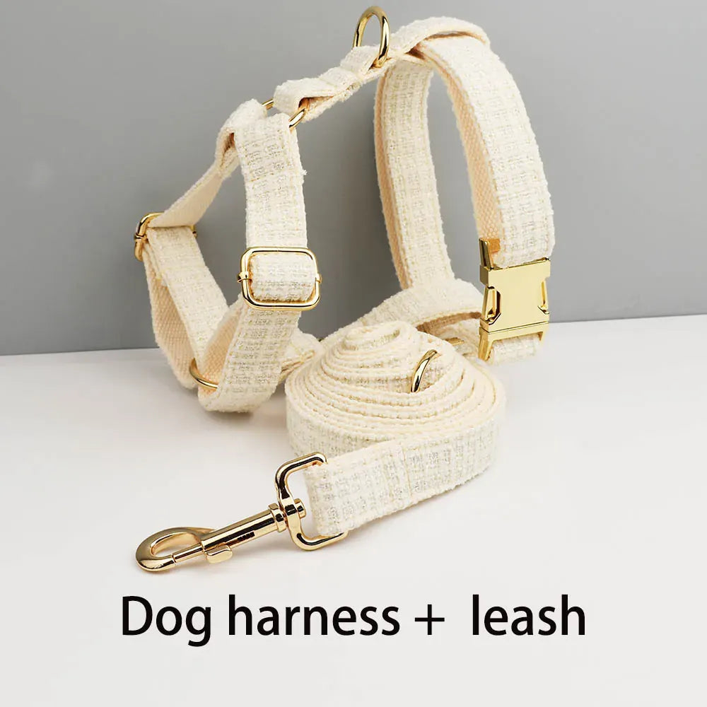 Engraved Cotton White Set