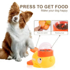 Interactive Dog Puzzle Feeder – Cartoon Duck Treat Dispenser Toy