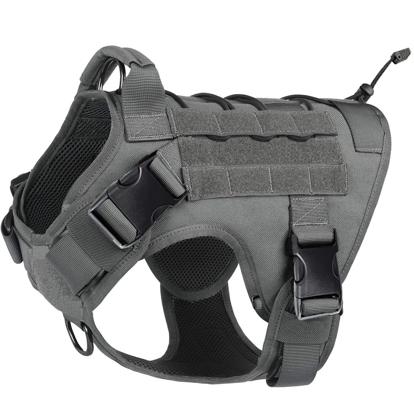 Tactical Dog Harness – Adjustable No-Pull Service Vest with Handle & Hook-and-Loop Panels