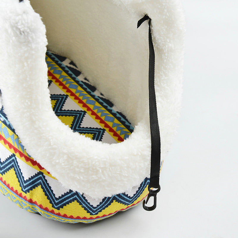 Classic Pet Carrier Sling – Soft, Portable Travel Bag for Small Dogs & Cats