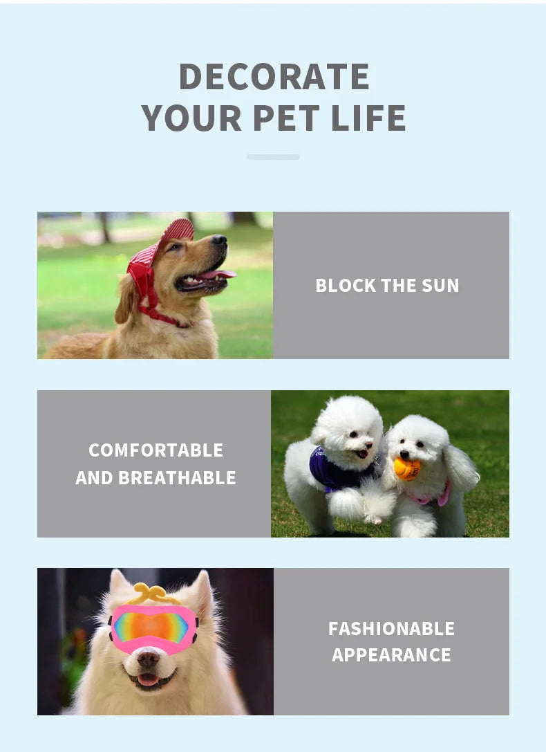 Large Dog Sunglasses – Adjustable Goggles for Medium & Large Dogs