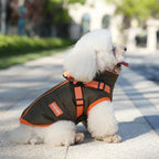 Waterproof Puppy Jacket with Built-in Harness – Warm Winter Vest for Small Dogs