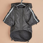 Reflective Large Dog Raincoat – Waterproof Camouflage Hooded Jumpsuit for Outdoor Protection