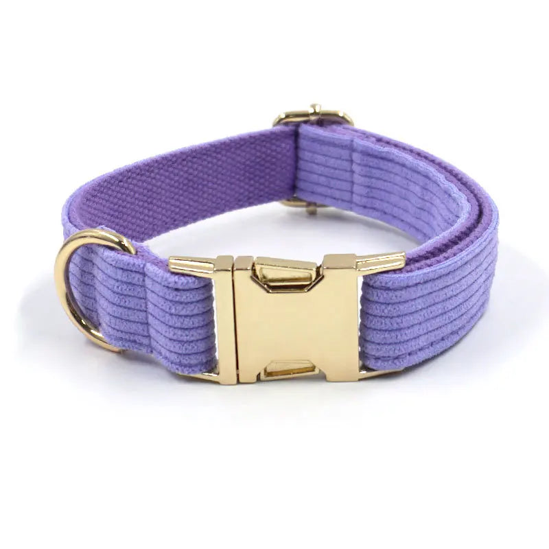Multi Colors Personalzied Corduroy Dog Collars