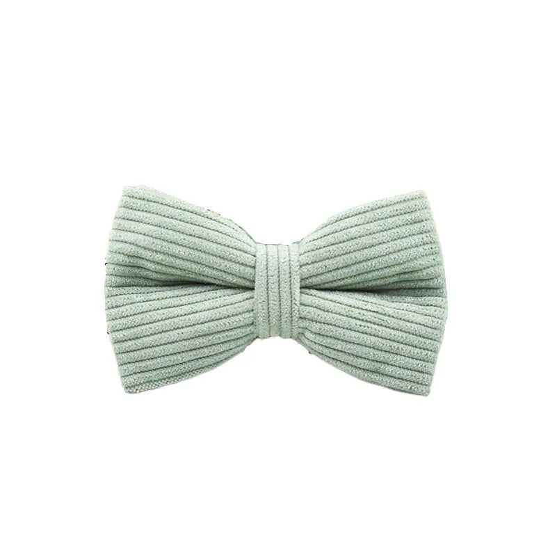 High Quality Light Green Corduroy Dog Collar, Harness & Leash Set – Personalized Engraved Nameplate, Padded