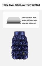 Winter Down Dog Jacket – Windproof Padded Coat for Small & Medium Dogs