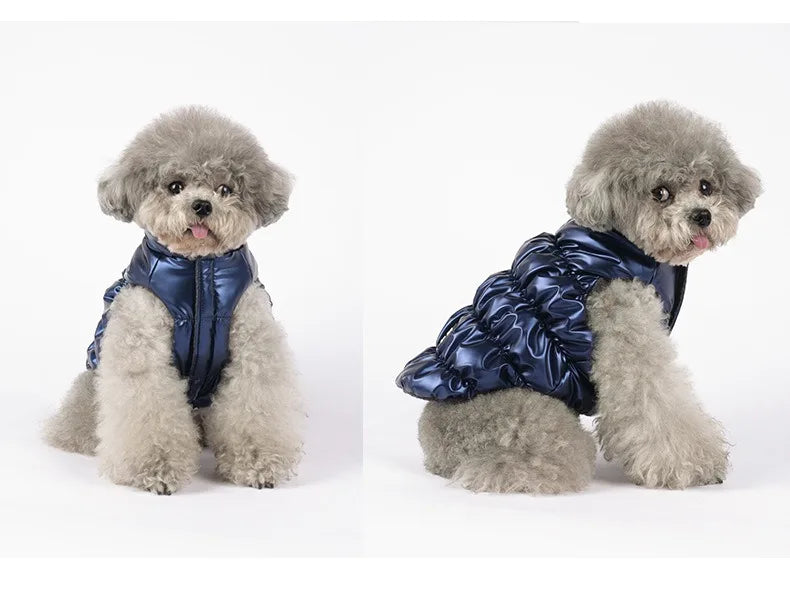 Winter Down Dog Jacket – Windproof Padded Coat for Small & Medium Dogs