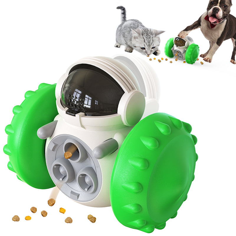 Interactive Tumbler Dog Treat Dispenser – Slow Feeder IQ Training Toy