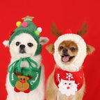 Christmas Pet Hat & Bandana Set – Cute Holiday Costume for Small Dogs & Cats