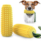 Squeaky Corn Dog Toy – Durable Elastic Chew Toy for Teeth Cleaning & IQ Training