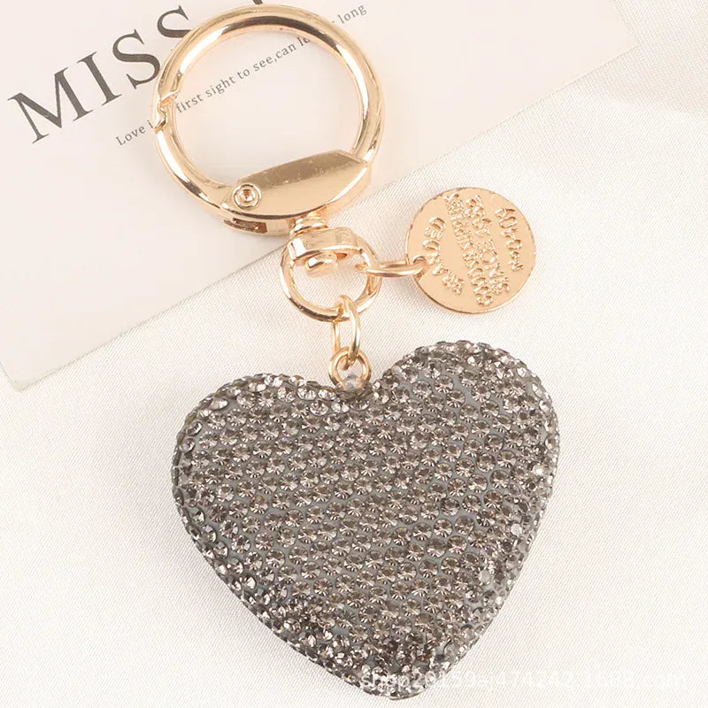 DDPaws  Black Rhinestone Heart Dog Collar Charm