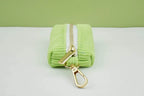 Apple Fruit Green Corduroy Personalized Dog Collar, Leash & Harness Set