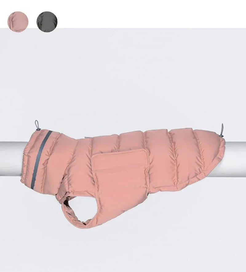 Waterproof Warm Dog Winter Coat – Thick Fleece Down Jacket for Small to Large Pets