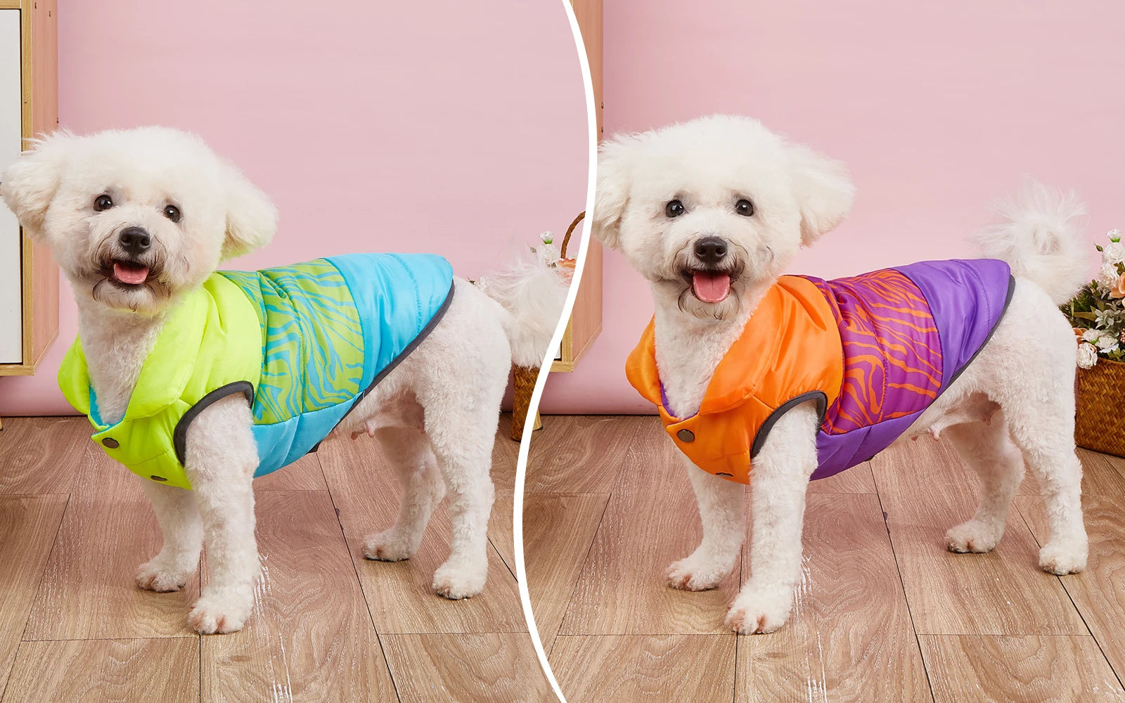 Winter Dog Vest Coat – Windproof Double-Layer Fleece Jacket for Small & Medium Dogs