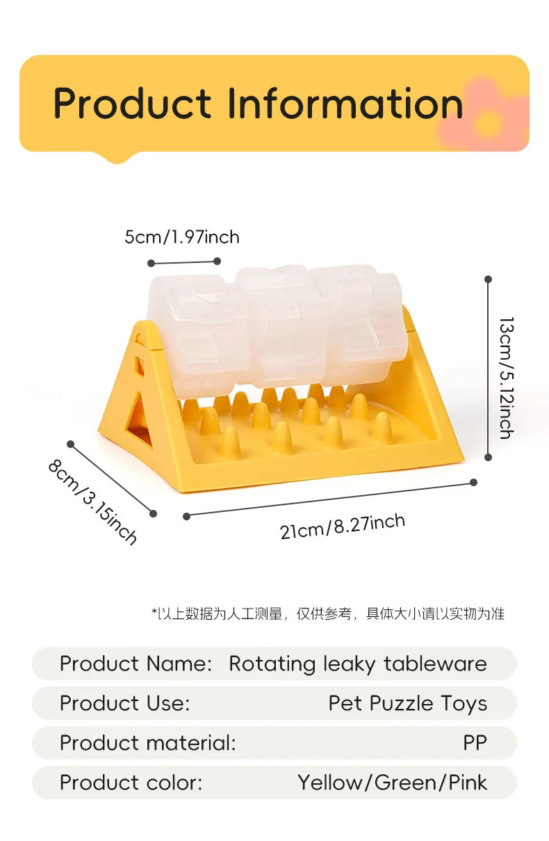 Interactive Puzzle Toy - Slow Feeder Dog Bowl for Stress Relief & Healthy Eating