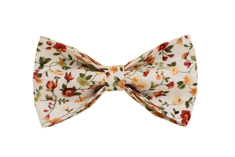 Luxury Flower Soft Cotton Personalized Dog Collar, Leash & Harness Set