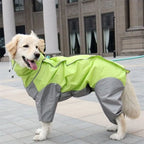 Waterproof Dog Raincoat – PU Hooded Rain Jumpsuit for Small to Large Dogs