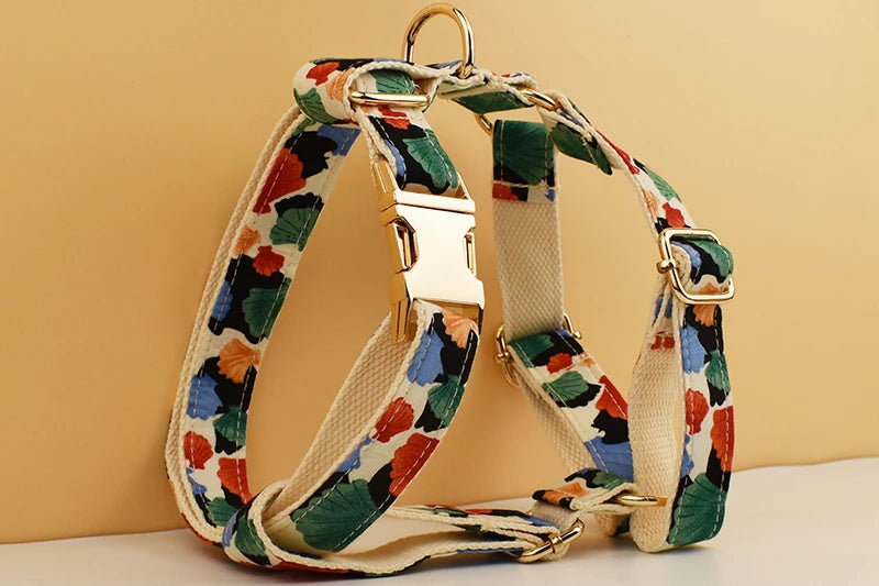 Personalized Dog Collar, Leash & Harness Set