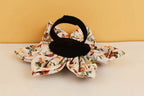 Luxury Flower Soft Cotton Personalized Dog Collar, Leash & Harness Set