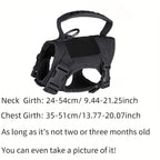 600D Tactical Cat & Small Dog Vest – Durable Training Chest Harness