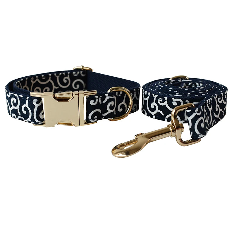 High Quality Dog Collar & Leash Set – Personalized Engraved Nameplate, Padded