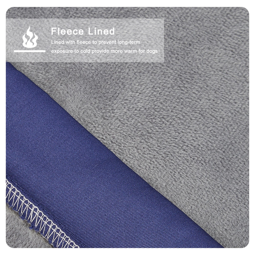 Waterproof Winter Dog Jacket – Fleece-Lined, Windproof Coat for Medium & Large Dogs