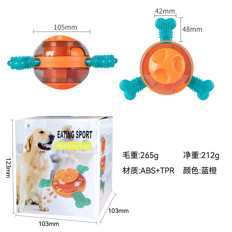 UFO-Shaped Tumbler Toy – Interactive Food Dispenser & Chew Toy for Dogs and Cats